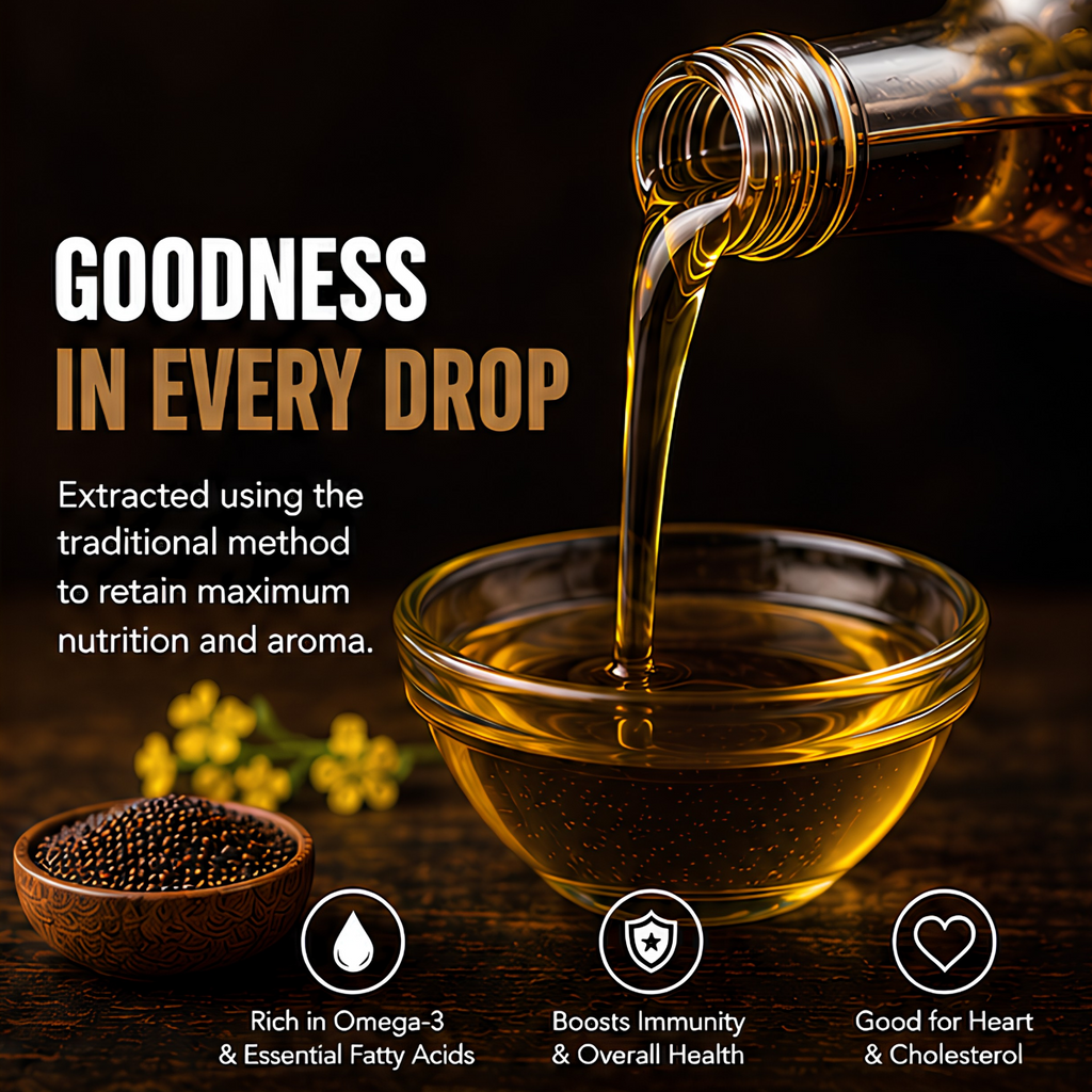 Black Mustard Oil – 1 Liter