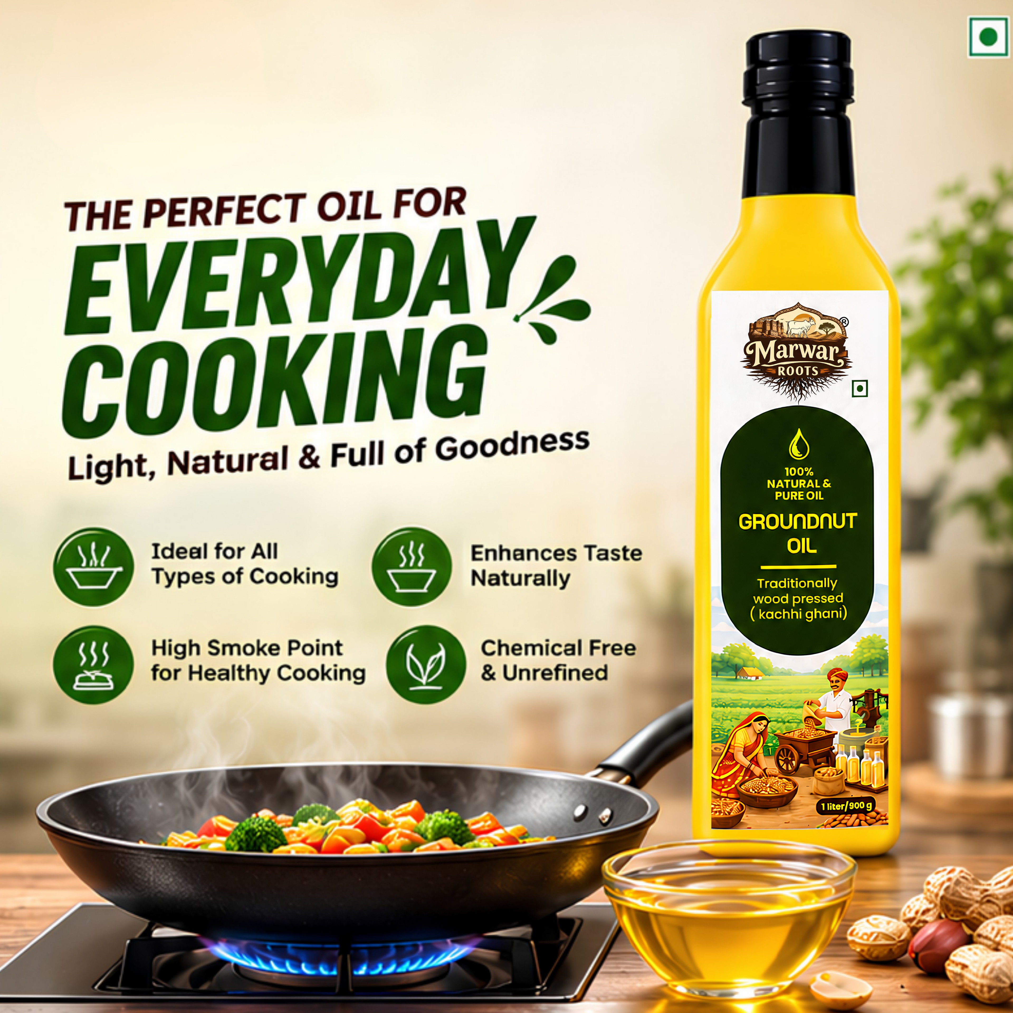 Groundnut Oil – 1 Liter